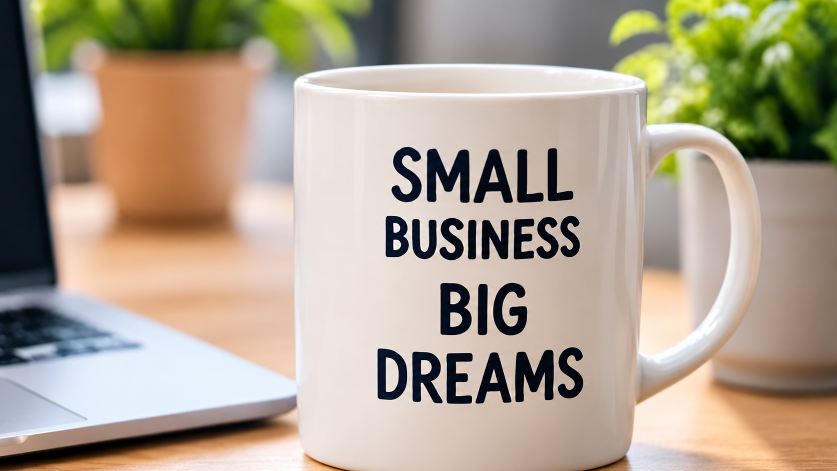 Small-business workspace representing the point when bookkeeping needs professional support.