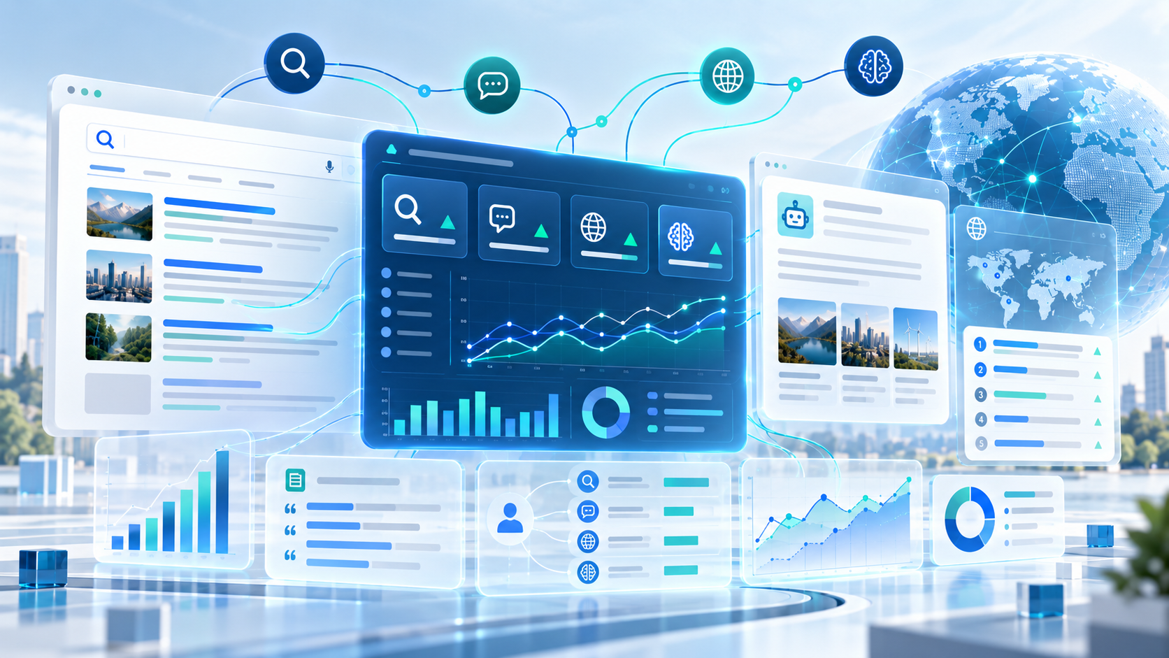 MTDLN Digital Marketing visual for How to Measure AI Visibility: The New SEO, GEO and AEO Metrics Marketers Should Track
