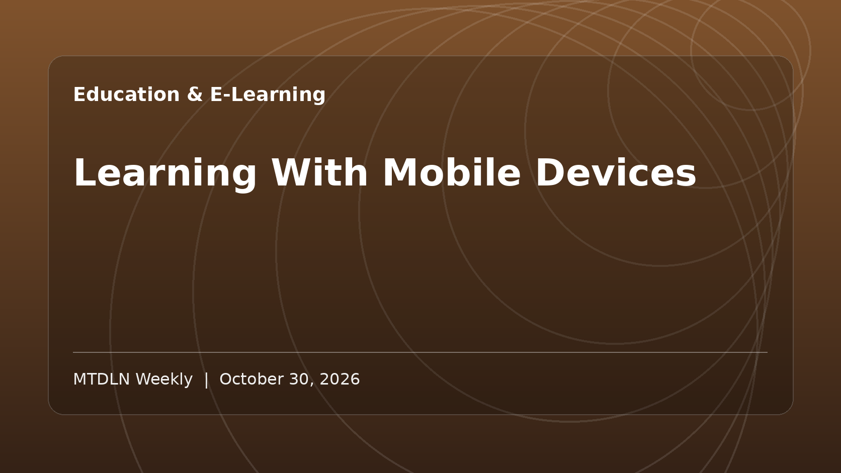 Illustrated MTDLN feature image for Learning With Mobile Devices.