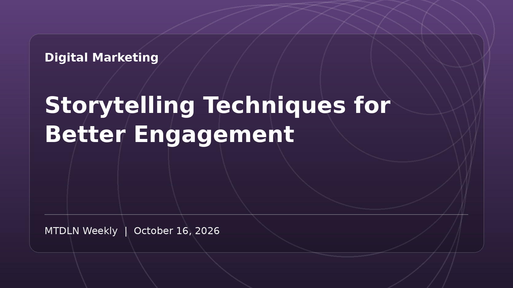 Illustrated MTDLN feature image for Storytelling Techniques for Better Engagement.